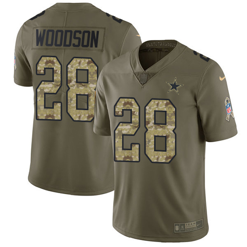 Darren Woodson Jersey Dallas Cowboys #28 Navy Blue Thanksgiving Elite Vapor Untouchable Throwback