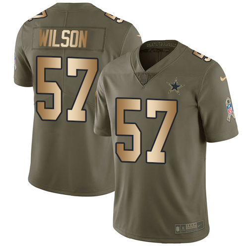 Nike Dallas Cowboys No87 Geoff Swaim Olive Men's Stitched NFL Limited 2017 Salute To Service Jersey