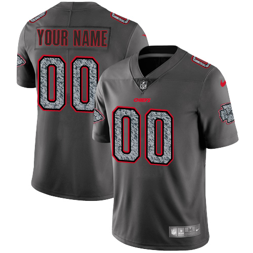 Custom Kansas City Chiefs Jersey Men's Multi-Color GreyHeather Limited Multi-Color Vapor Untouchable Crucial Catch 2020